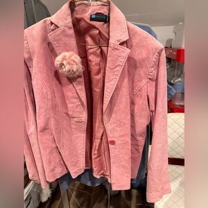 Relativity Blush Leather Jacket